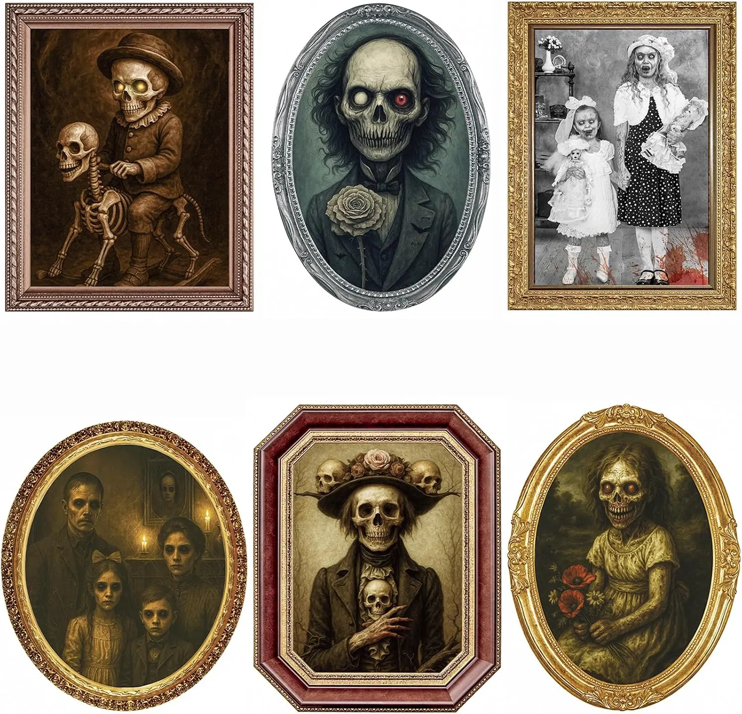Lansian Changing-Face Haunted Portraits — 6 Pcs