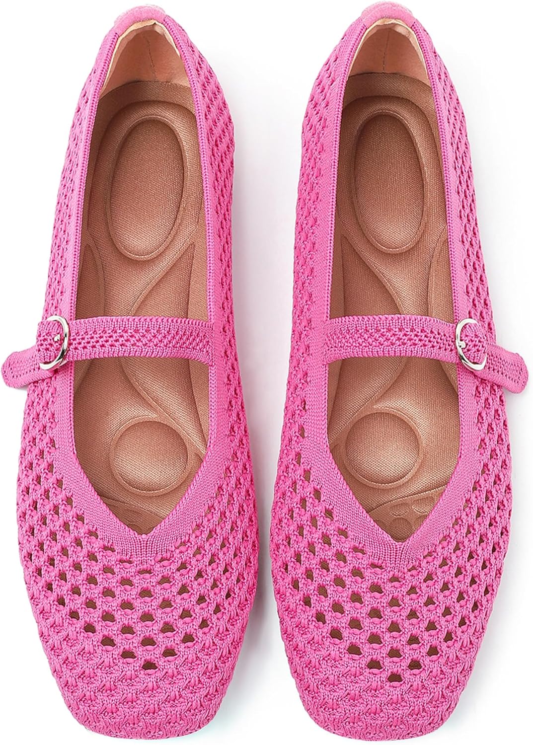 Chavies Woven Mary Jane Ballet Flats