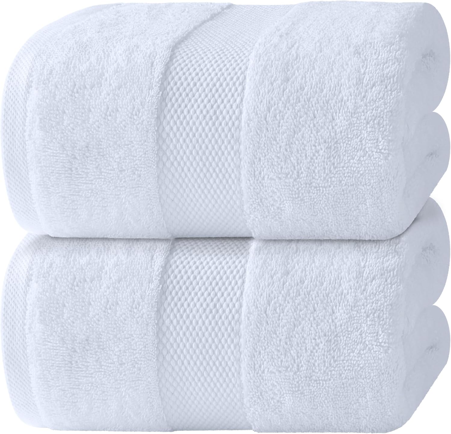 White Classic Luxury Bath Sheets (2 Pack)